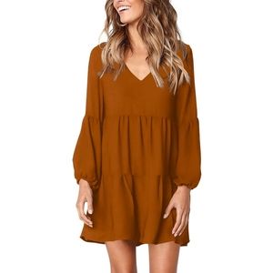 EUC Long Sleeve V-Neck Tunic Dress